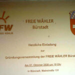 Einladung zur Gründungs Veranstaltung FREIE WAEHLER Buerstadt