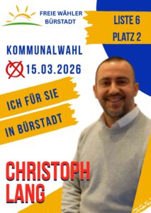 Christoph Lang Kandidat für die Freie Wähler Bürstadt