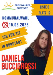 Daniela Buccigrossi Kandidat für die Freie Wähler Bürstadt