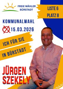Jürgen Szekely Kandidat für die Freie Wähler Bürstadt