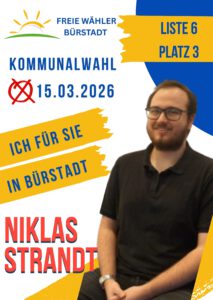 Niklas Strandt Kandidat für die Freie Wähler Bürstadt